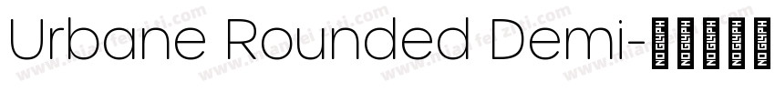 Urbane Rounded Demi字体转换